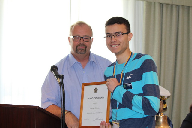 The winner of the Palmer McNeil Bursary is Farouk Shoukry The winner of the Palmer McNeil Bursary is Farouk Shoukry