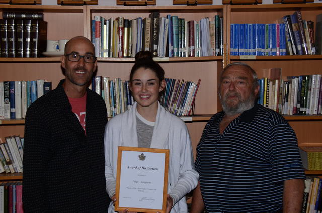 The winner of the Credit Valley Civitan Club Bursary is Paige Thompson The winner of the Credit Valley Civitan Club Bursary is Paige Thompson